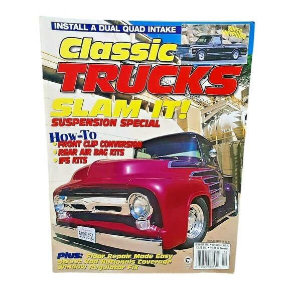 Classic Trucks Magazine December 1997 Suspension Special How-To Front Clip Conve - Picture 1 of 1